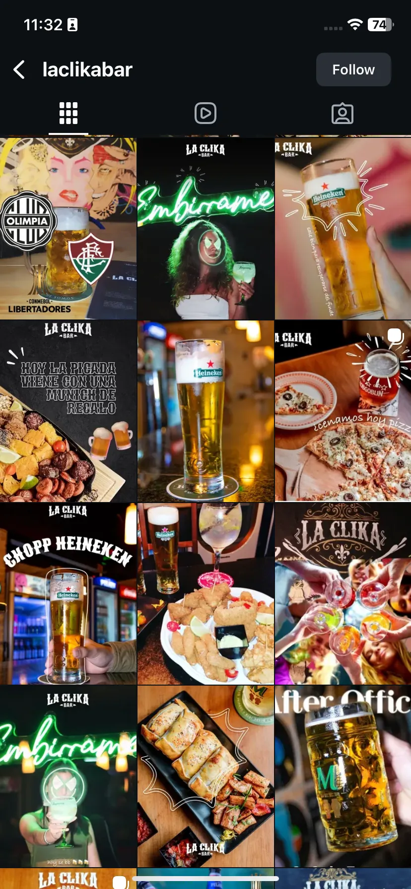 La Clika bar — Feed de marca